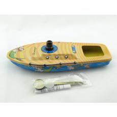 Blechspielzeug - Pop Pop Boot, Kerzenboot Mermaid