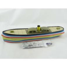 Blechspielzeug - Kerzenboot, Pop Pop Boat, Dampfboot Kanalschlepper