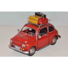 Blechmodell - Fiat 500 mit Koffer 1960