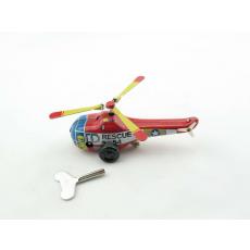 Blechspielzeug - Rescue Helikopter, klein mit Uhrwerk