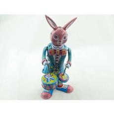 Blechspielzeug - Großer Hase mit Trommel