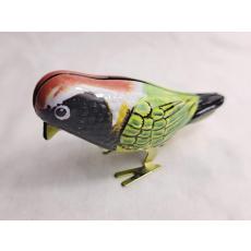 Blechspielzeug - Pickvogel zum Aufziehen, grün