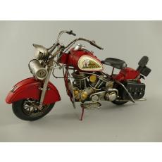 Blechmodell - Motorrad USA Indian Motorcycle, rot, 42 cm