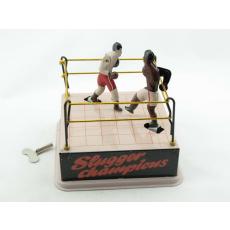Blechspielzeug - Boxring mit 2 Boxern