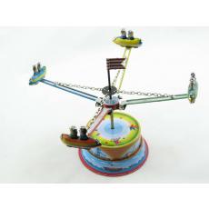 Blechspielzeug - Karussell mit vier Gondeln