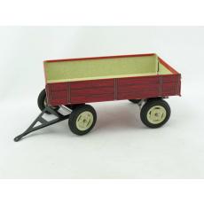 Traktor Anhänger rot von KOVAP - Blechspielzeug