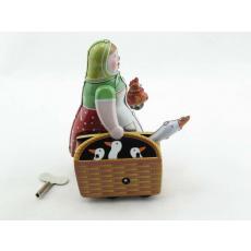 Blechspielzeug - Gänseliesel mit Korb