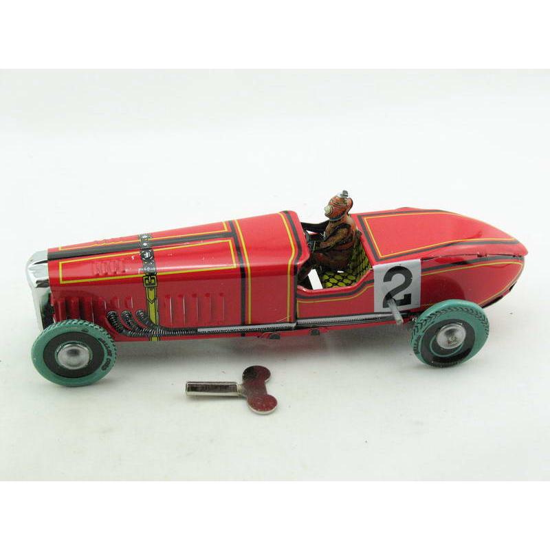Blechspielzeug - Rennwagen rot Nr.2, Paya Nachbau