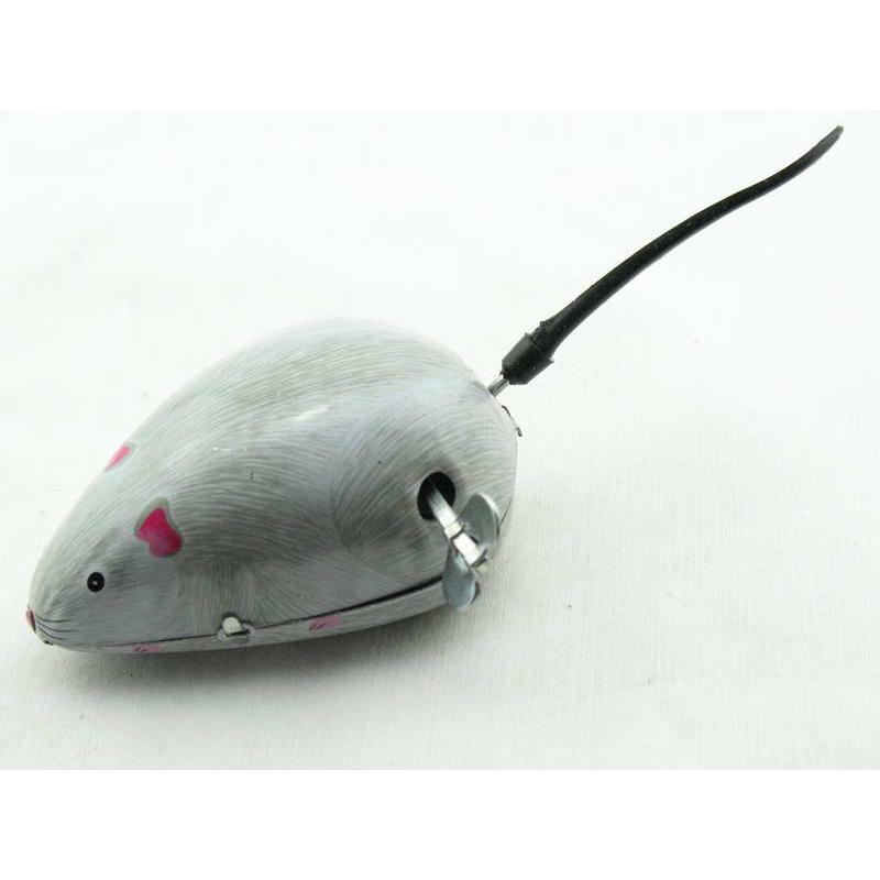Blechspielzeug - Graue Maus Wackelschwanz