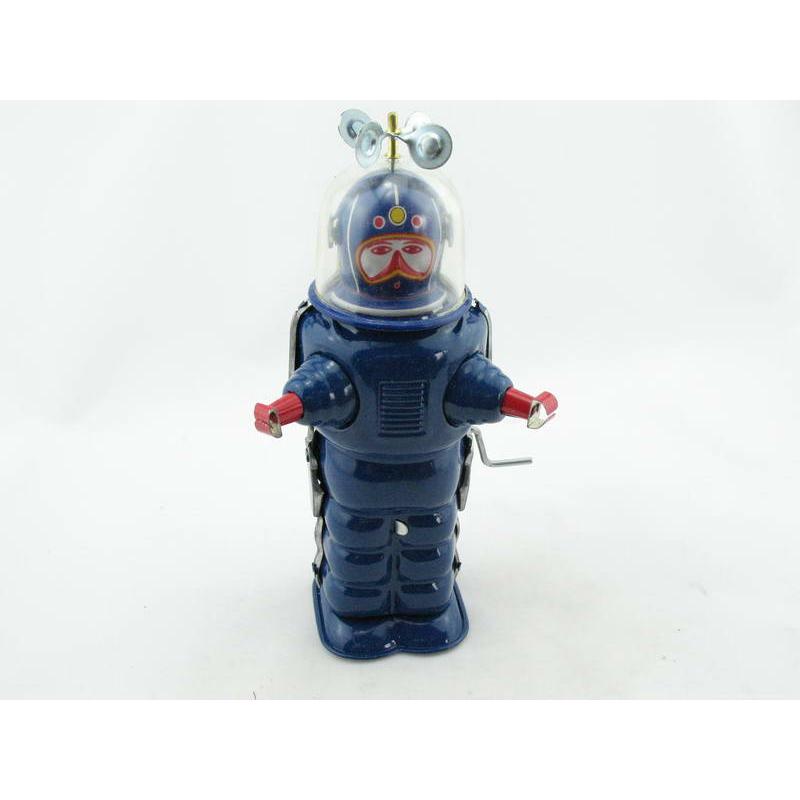 Blechspielzeug - Roboter, Astronaut Moon Explorer, blau