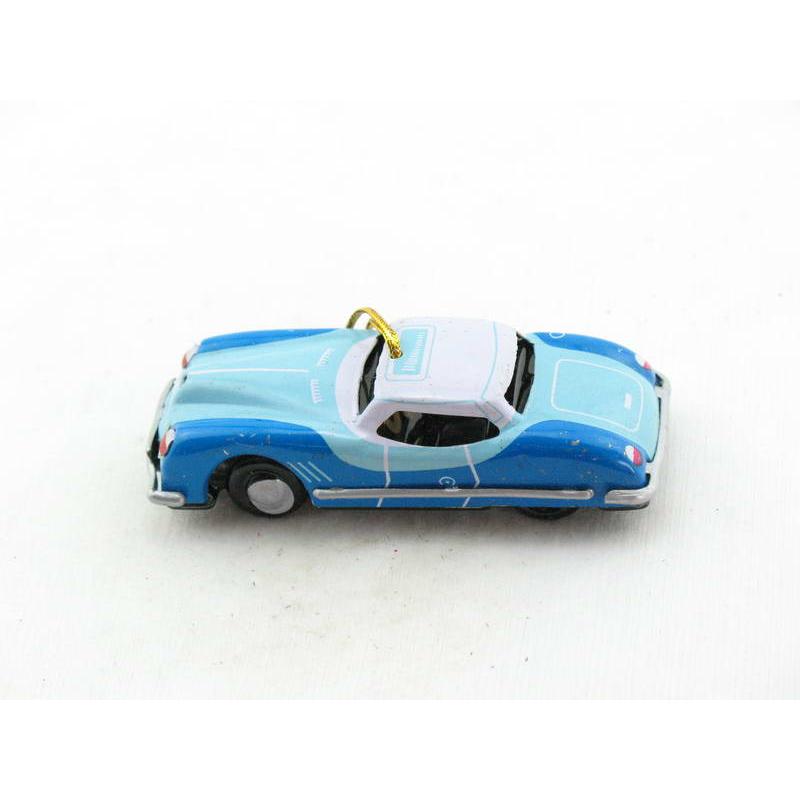 Blechspielzeug - Deko-Sportwagen blau