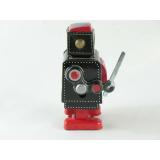 Blechspielzeug - Roboter schwarz - rot