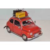 Blechmodell - Fiat 500 mit Koffer 1960