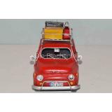 Blechmodell - Fiat 500 mit Koffer 1960