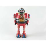 Blechspielzeug - Roboter Astronaut mit beweglichen Armen, rot, ca. 13 cm