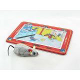 Blechspielzeug - Maus auf Blechtafel, Lucky Mouse