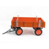 Traktor Anhänger orange, für Kubota Traktor, Neuheit 2019 von KOVAP – Blechspielzeug