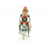 Blechspielzeug - Affe auf Fahrrad, Paya Nachbau