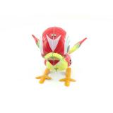 Blechspielzeug - Blechvogel rot gelb