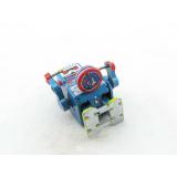 Blechspielzeug - Roboter trommelnd, 10 cm blau mit Trommel