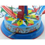 Blechspielzeug - Karussell Globus mit 3 Fliegern BRD