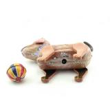 Blechspielzeug - Hund Wackelschwanz mit Ball