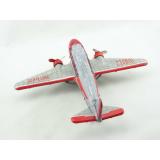 Blechspielzeug - Flugzeug DC3 mit Friktion silber/rot