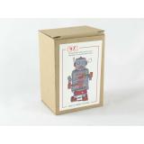 Blechspielzeug - Roboter trommelnd in blau-rot