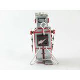 Blechspielzeug - Roboter silber mit Antenne