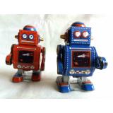 Blechspielzeug - Gehender Roboter, mini rot, Neuheit 2021