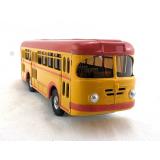 Bus Büssing 1959 Sondermodell gelb/rot mit Uhrwerk von KOVAP - Blechspielzeug, CKO-Replica