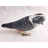 Blechspielzeug - Pickvogel zum Aufziehen, schwarz