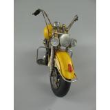 Blechmodell - Motorrad USA Indian Motorcycle, gelb, 42 cm