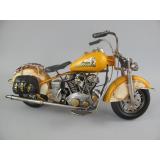 Blechmodell - Motorrad USA Indian Motorcycle, gelb, 42 cm