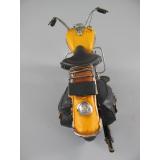 Blechmodell - Motorrad USA Indian Motorcycle, gelb, 42 cm