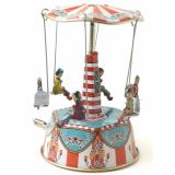 Blechspielzeug - Dachkarussell mit Musikspieluhr: LA VIE EN ROSE, Modell B