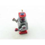 Blechspielzeug - Roboter, 10 cm silber/rot