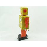 Blechspielzeug - Roboter Lilliput, 22 cm ocker/rot