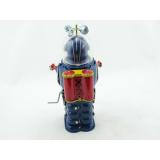 Blechspielzeug - Roboter, Astronaut Moon Explorer, blau