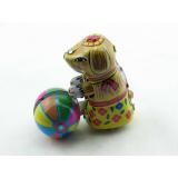 Blechspielzeug - Hund mit Ball