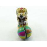 Blechspielzeug - Hund mit Ball