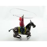 Blechspielzeug - Cowboy auf Pferd mit Lasso