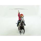 Blechspielzeug - Cowboy auf Pferd mit Lasso