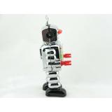 Blechspielzeug - Roboter Zahnrad, High-Wheel Robot, chrom